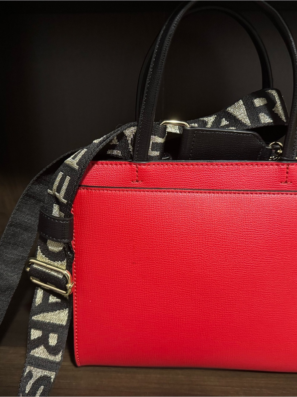 Karl Lagerfeld Red Novelty Tote with Maybelle - Picture 4 of 5